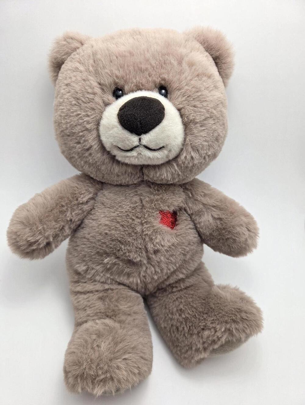 Aurora "Oliver" the Brown Teddy Bear Plush with Heart Soft (12 inch)